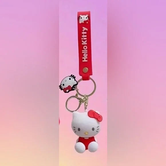 Red Hello Kitty Keychain - Picture 1 of 6